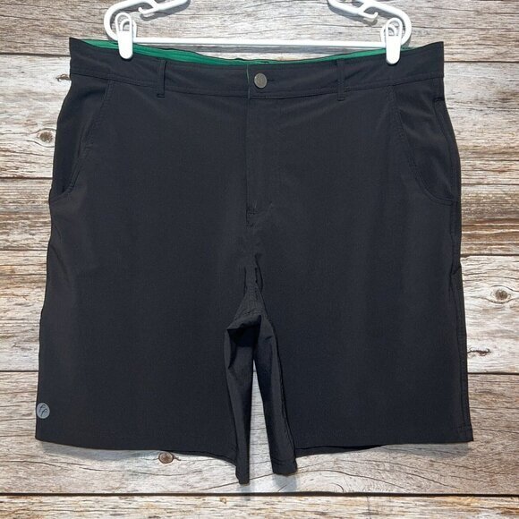 Free Fly Hybrid‎ Shorts Mens Size 40 Performance Chino Black Stretch Lightweight - Picture 1 of 6
